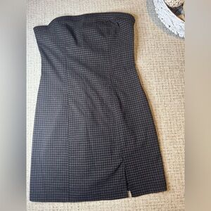 Tube top plaid Dress small